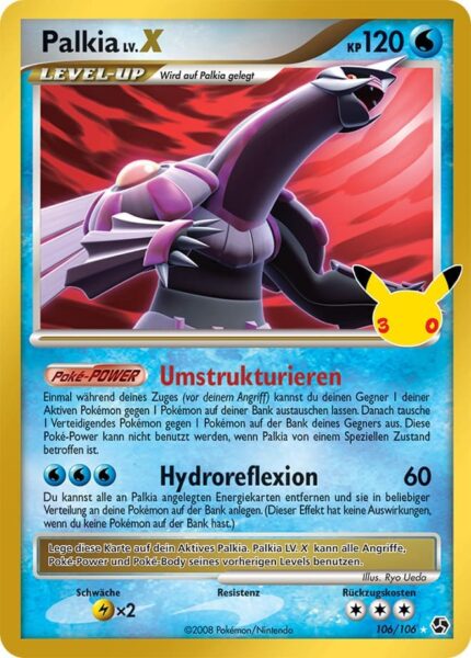 Palkia-LV.X-106-30-Jahre-30th-Celebration-Classic-Collection-Pokémon-Karte-Deutsch