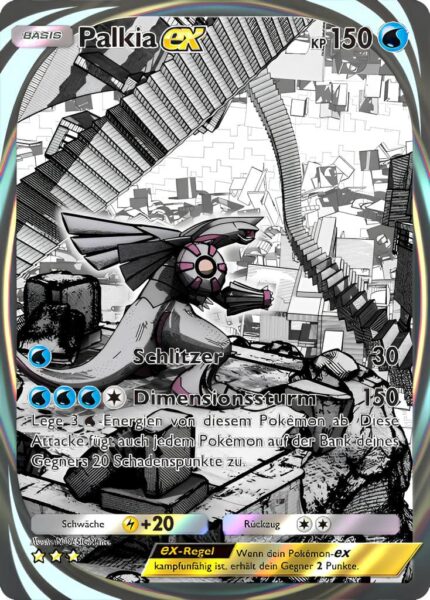 Palkia-ex-204-207-Kollision-von-Raum-und-Zeit-Pokémon-TCG-Sammelkartenspiel-Pocket-Immersionskarte