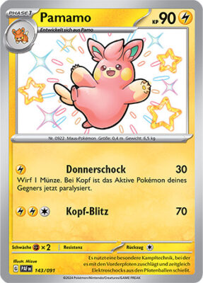 Pamamo_143-091_PAF-DE_Shiny_Schillernd_Paldeas-Schicksale_Pokémon-Karte_Deutsch