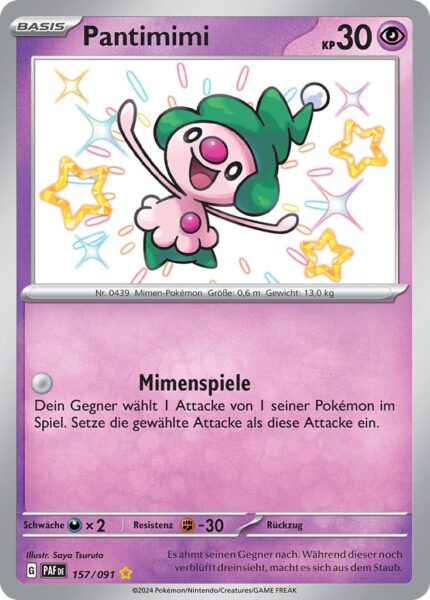 Pantimimi-157-091-Paldeas-Schicksale-Shiny-Pokémon-Karte-Deutsch-TCG-Sammelkartenspiel