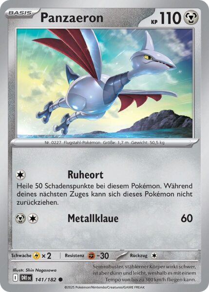 Panzaeron-141-182-Ewige-Rivalen-Pokémon-Karte-Karmesin-Purpur-Deutsch