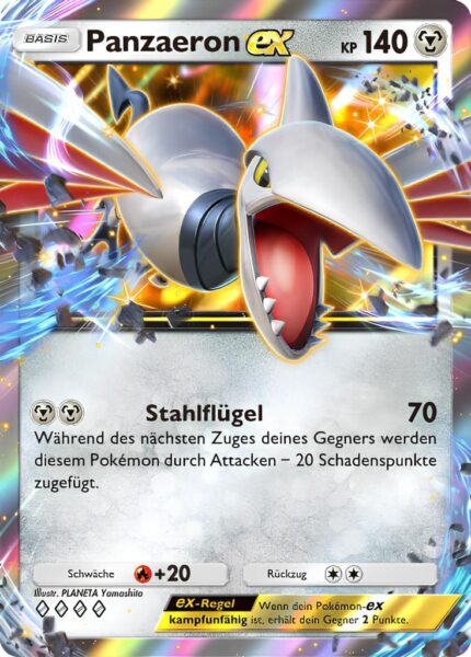 Panzaeron-ex-124-161-Weisheit-von-Meer-und-Himmel-A4-Pokémon-TCG-Sammelkartenspiel-Pocket-Karte