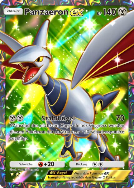 Panzaeron-ex-194-161-Weisheit-von-Meer-und-Himmel-A4-Pokémon-TCG-Sammelkartenspiel-Pocket-Karte