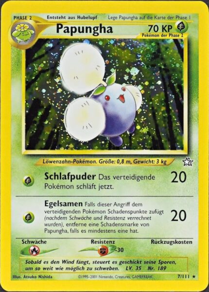 Paphunga_7-111_Neo-Genesis_Pokémon-Karte_Deutsch