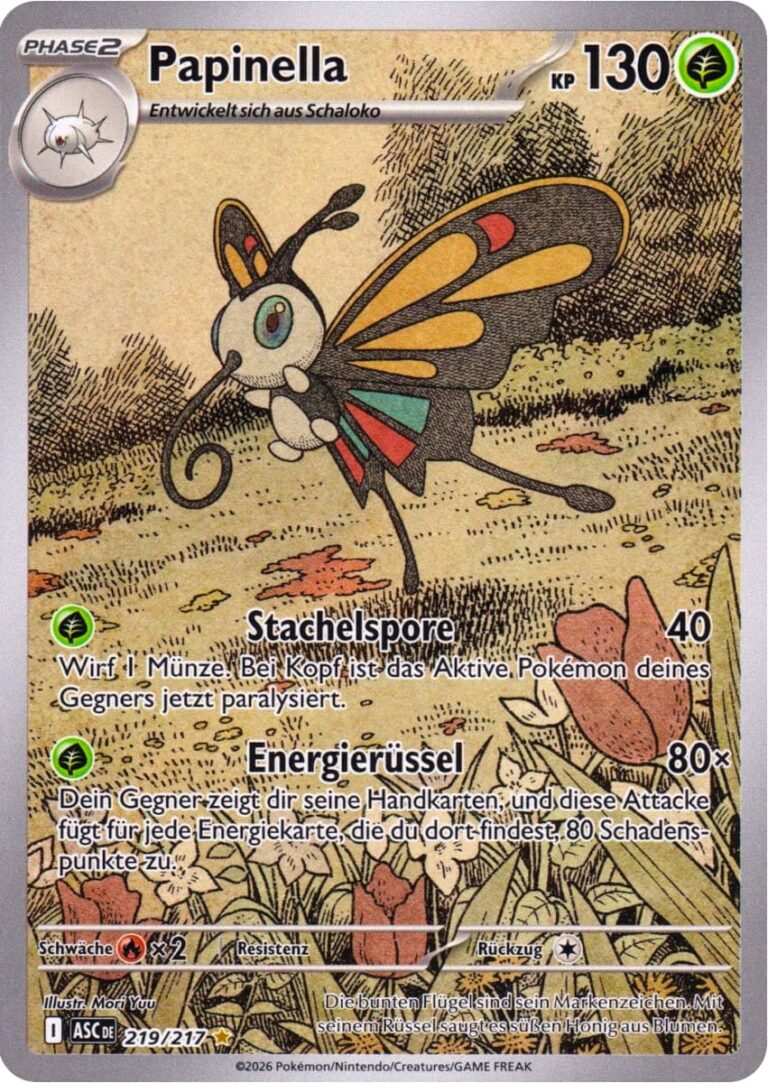 Papinella-219-217-ASC-DE-Erhabene-Helden-Illustration-Rare-Pokémon-Karte-Deutsch