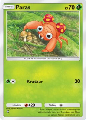 Paras-14-Pokémon-TCG-Sammelkartenspiel-Pocket-Unschlagbare-Gene-Digitale-Karte