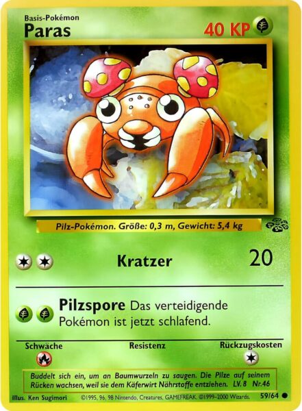 Paras-59-64-Dschungel-Pokemon-Karte-Deutsch-1999