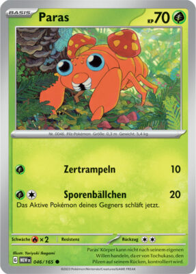 Paras_046-165-Pokémon-Karmesin-Purpur-151-MEW-DE-Pokémon-Karte-Karten-Deutsch
