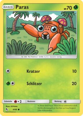 Paras_Verborgenes_Schicksal_4-68_Pokémon-Karte