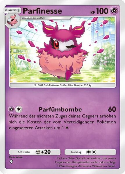 Parfinesse-036-069-B1a-Feuerrote-Flammen-Pokémon-Karte-Deutsch