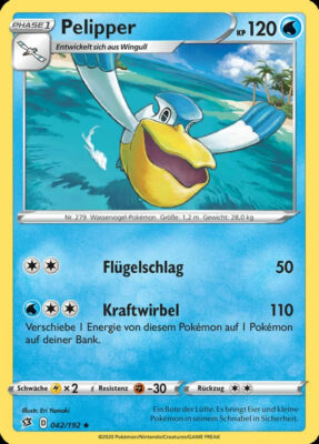 Pelipper-042-Clash-der-Rebellen-Pokémon-Karte