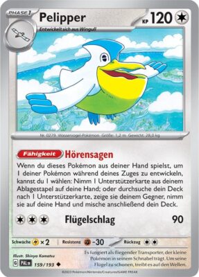 Pelipper_159-193_Entwicklungen-in-Paldea_Pokémon-Karte