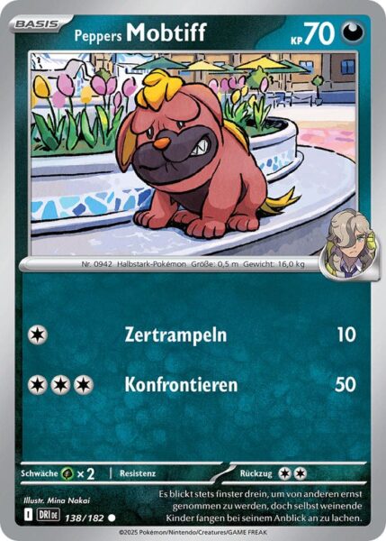 Peppers-Mobtiff-138-182-Ewige-Rivalen-Pokémon-Karte-Karmesin-Purpur-Deutsch