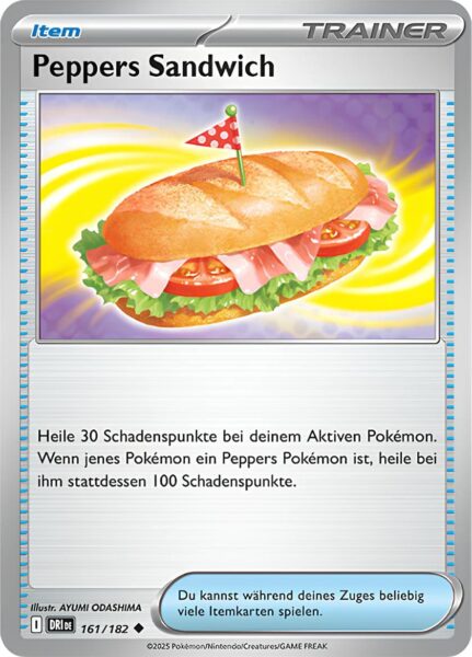 Peppers-Sandwich-161-182-Ewige-Rivalen-Pokémon-Karte-Karmesin-Purpur-Deutsch
