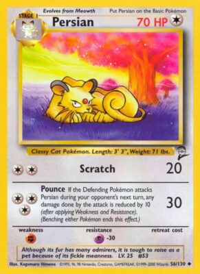 Persian-Snobilikat_56-130_Base-Set-2_Pokémon-Karte_Englisch