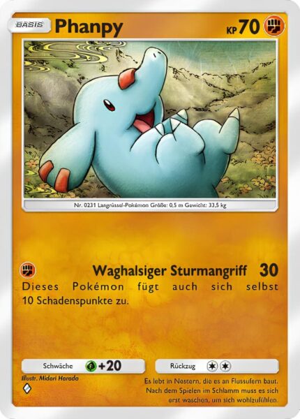 Phanpy-099-161-Weisheit-von-Meer-und-Himmel-A4-Pokémon-TCG-Sammelkartenspiel-Pocket-Karte