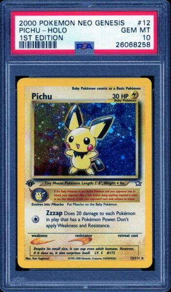 Pichu-12-Neo-Genesis-1st-Edition-Pokémon-Karte-PSA-10
