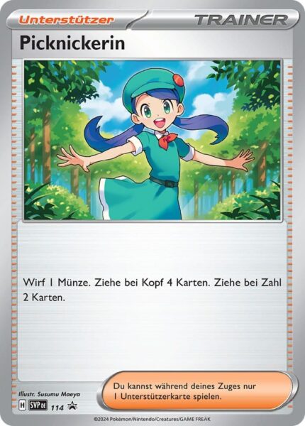 Picknickerin-SVP-DE-114-Black-Star-Promokarte-Pokémon-Karte-TCG-Sammelkartenspiel
