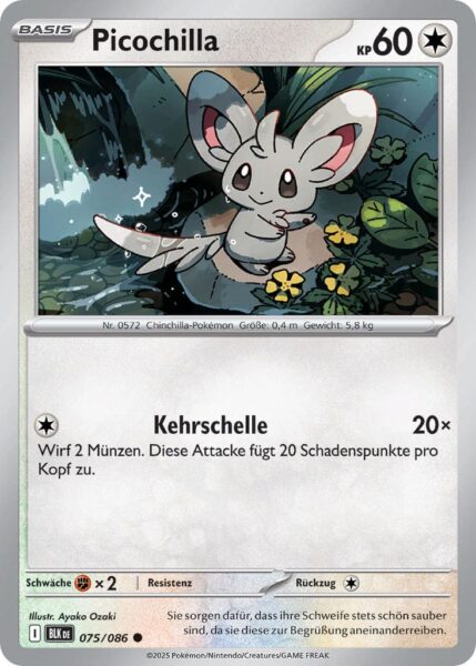 Picochilla-075-086-BLK-DE-Schwarze-Blitze-Pokémon-Karte-Karmesin-Purpur-Deutsch