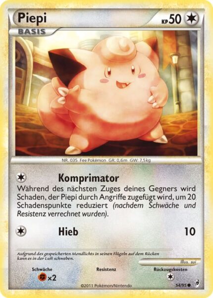 Piepi-54-95-Ruf-der-Legenden-Pokémon-Karte-Deutsch-TCG-Sammelkartenspiel