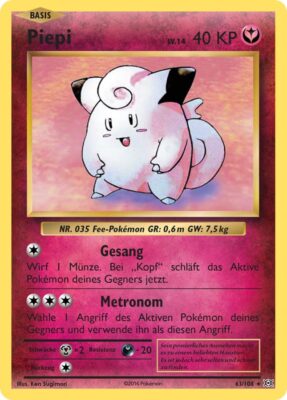Piepi_63-108_XY-Evolution-Evolutions_Pokémon-Karte_Deutsch