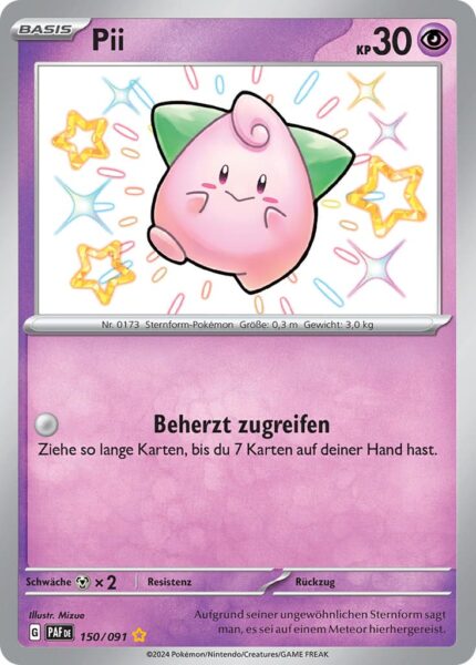 Pii-150-091-Paldeas-Schicksale-Shiny-Pokémon-Karte-Deutsch-TCG-Sammelkartenspiel