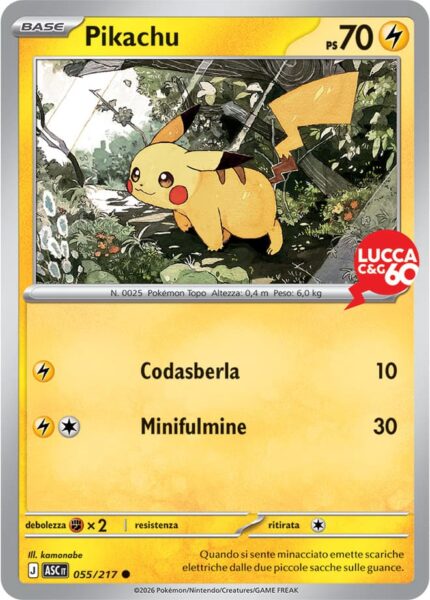Pikachu-055-217-ASC-IT-Lucca-C-G-60-Promo-Pokémon-Karte-Italien-2026