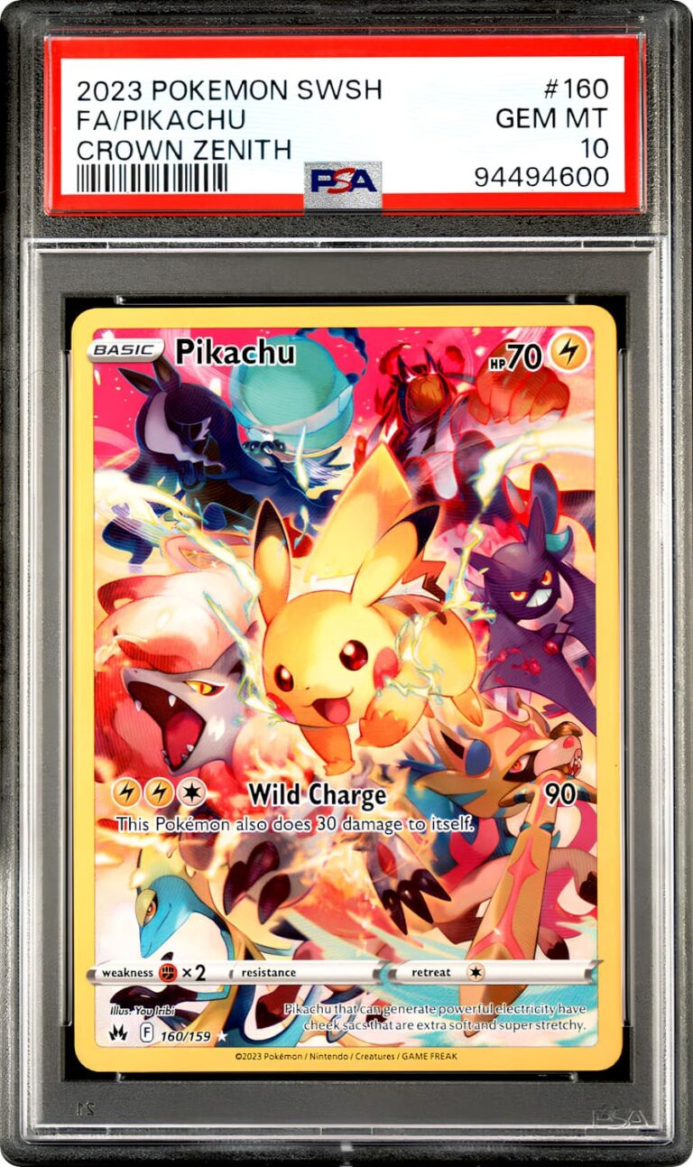 Pikachu-160-159-Crown-Zenith-Secret-Rare-Pokémon-Karte-PSA-10-Englisch
