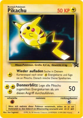 Pikachu-4-Wizards-Black-Star-Promo-Pokémon-Karte-Deutsch-TCG-Sammelkartenspiel