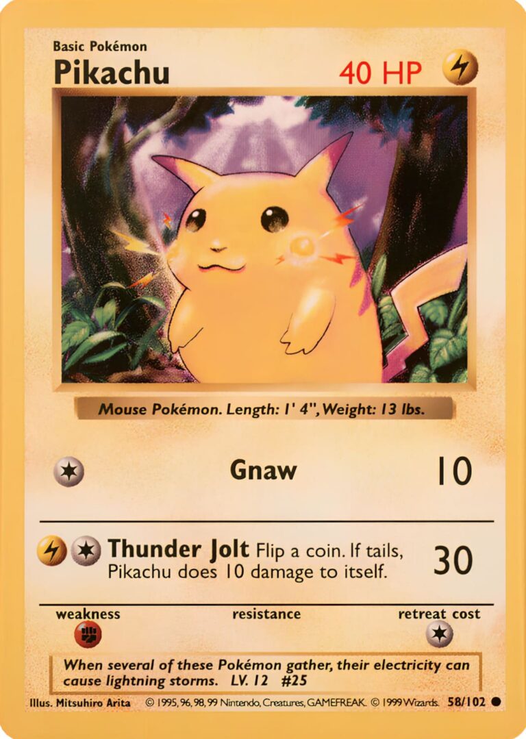 Pikachu-58-102-Base-Set-Shadowless-Pokémon-Card-Karte