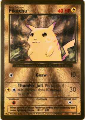 Pikachu-58-102-Gold-Metall-Celebrations-Promo-Pokémon-Karte