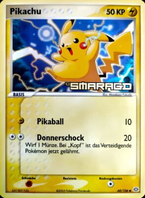 Pikachu-60-106-EX-Smaragd-2005-Reverse-Holo-Pokémon-Karte
