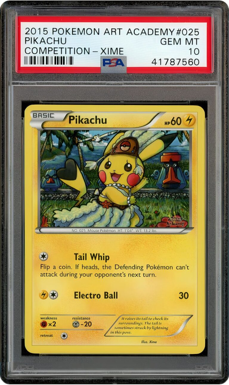 Pikachu-Art-Academy-Competition-Promo-Pokémon-Karte-2015-PSA-10-Englisch