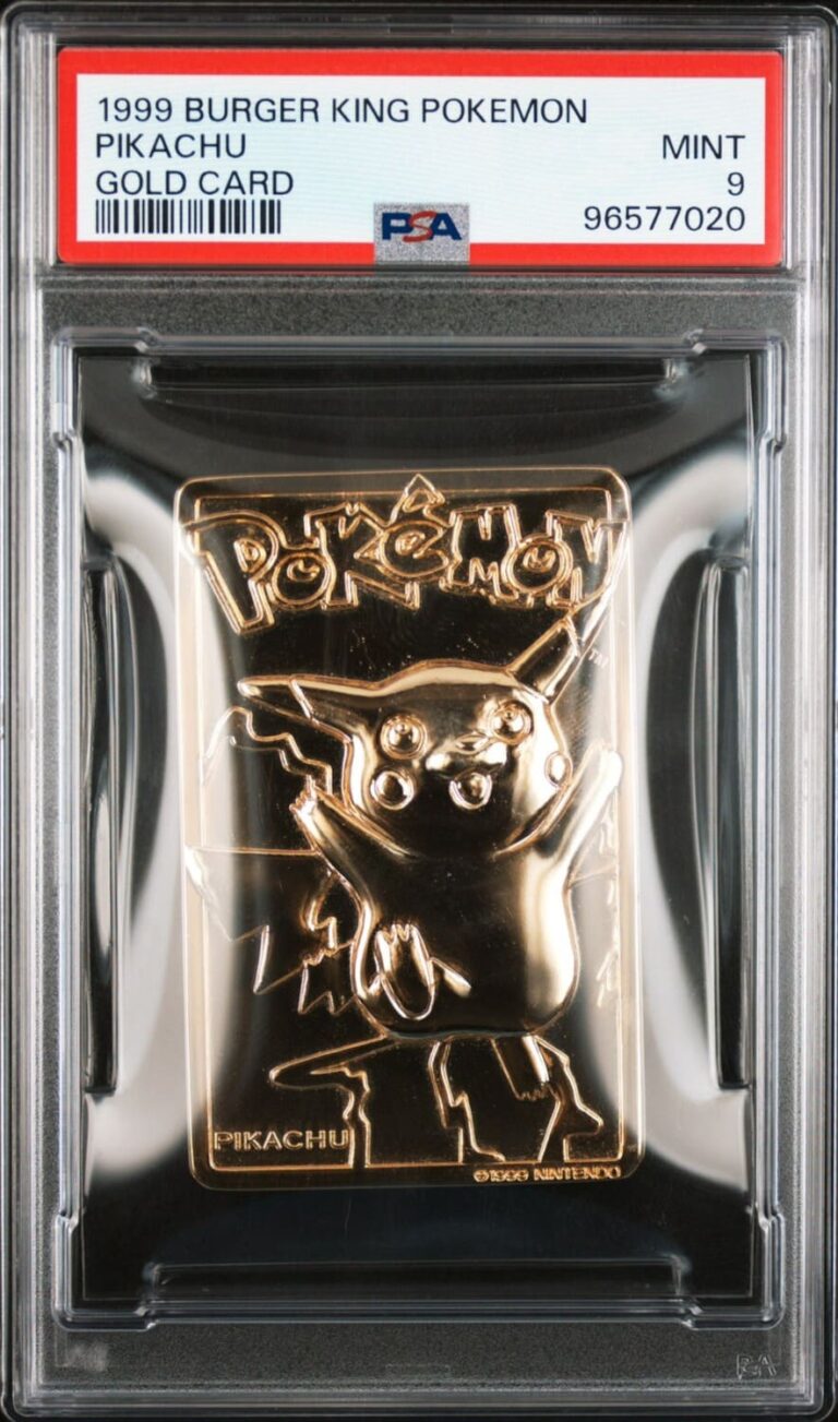 Pikachu-Burger-King-1999-Gold-Pokémon-Card-PSA-9