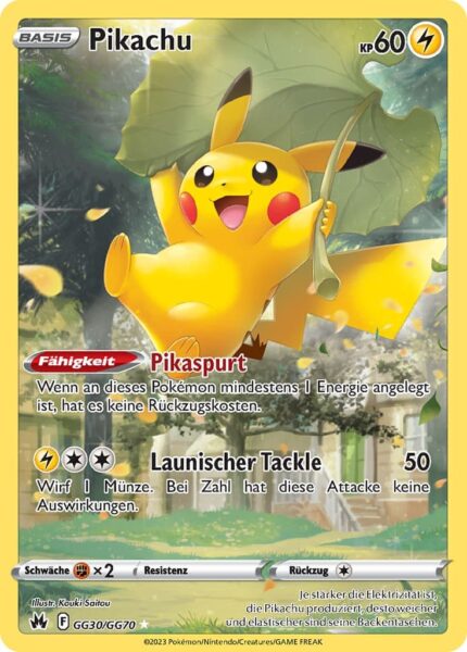 Pikachu-GG30-GG70-Galar-Galerie-Zenit-der-Könige-Pokémon-Karte