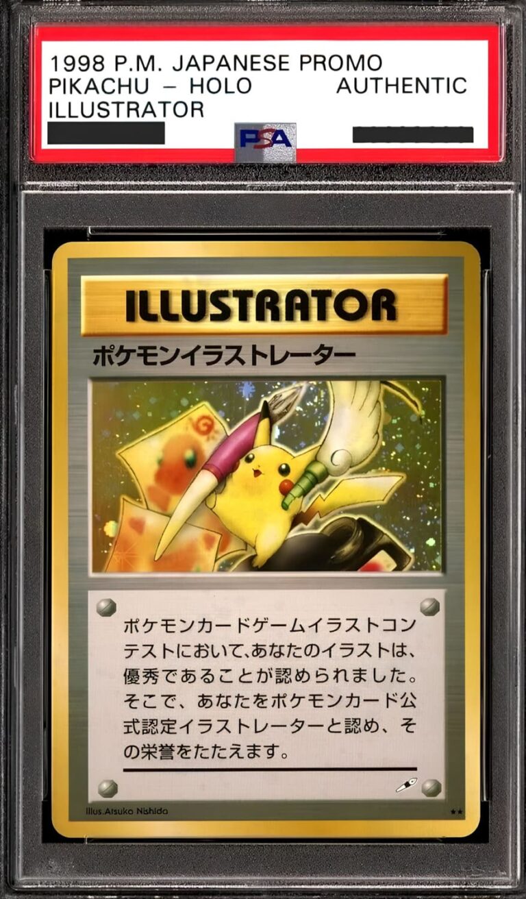 Pikachu-Illustrator-1998-Japanese-Promo-Pokémon-karte-PSA-Authentic