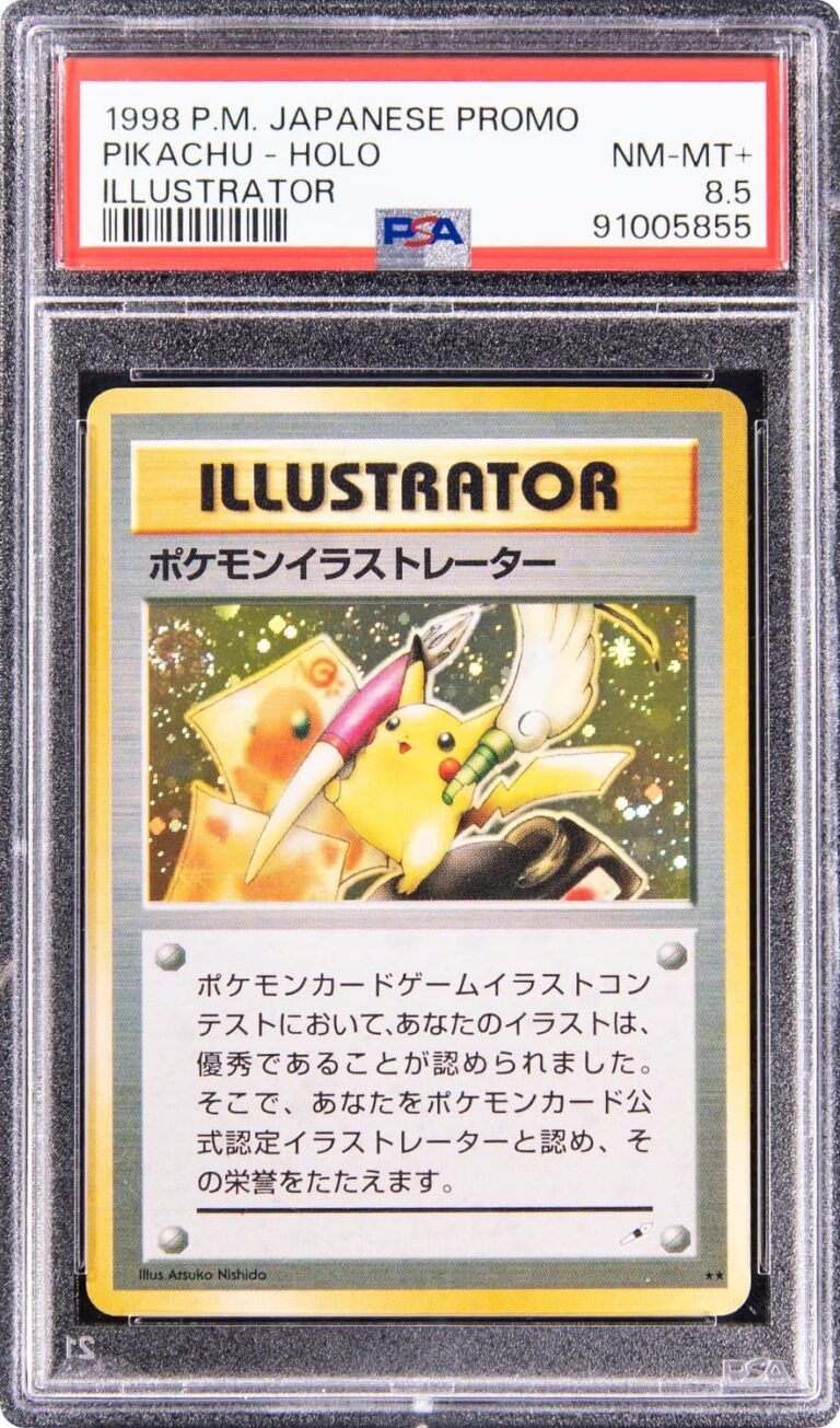 Pikachu-Illustrator-Japanese-Promo-Pokémon-Card-Karte-1998-PSA-8.5