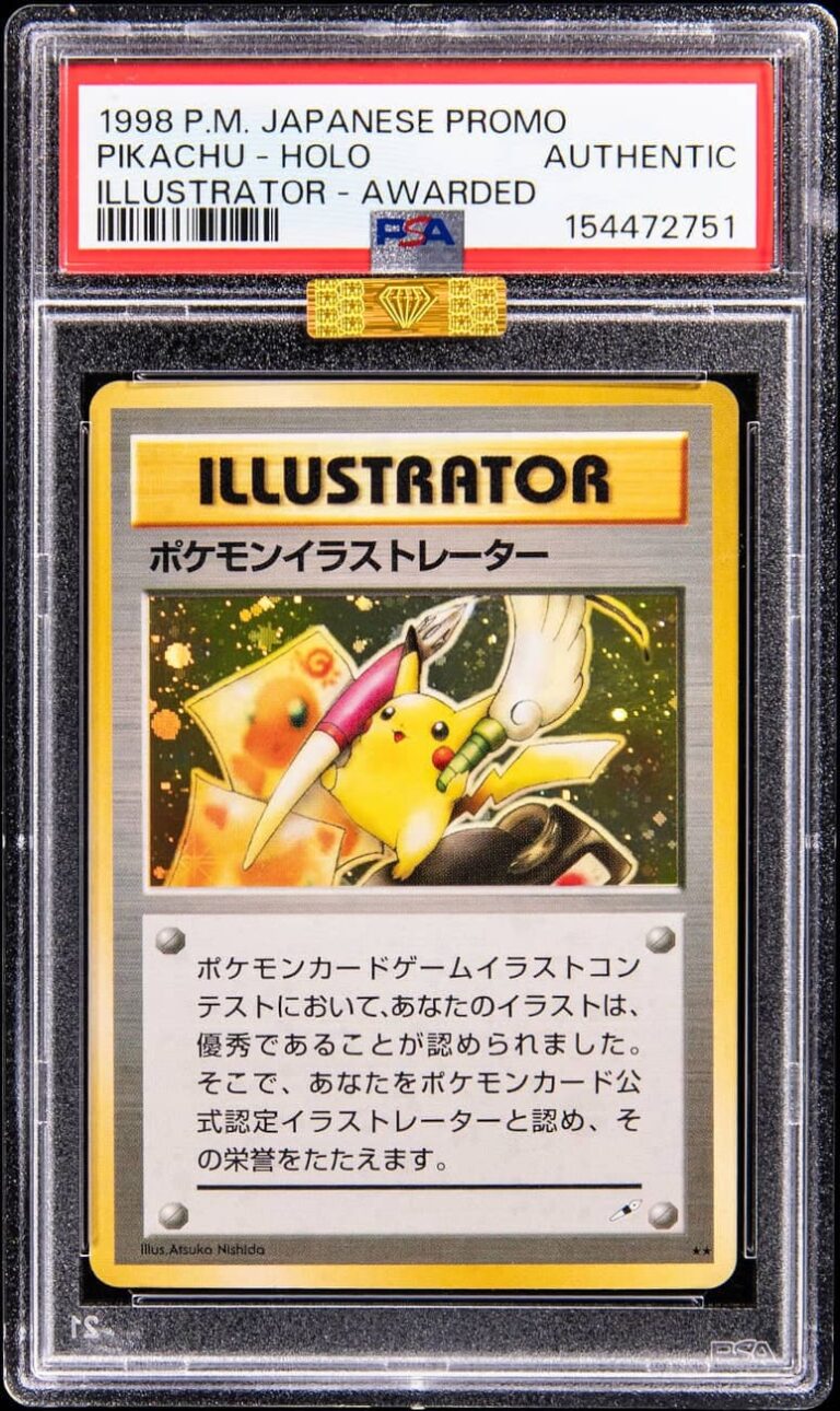 Pikachu-Illustrator-Japanese-Promo-Pokémon-Karte-1998-PSA-Authentic