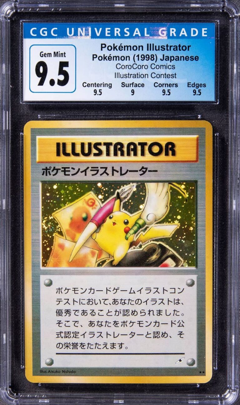 Pikachu-Illustrator-Pokémon-Card-Karte-Japanese-1998-CGC-9.5
