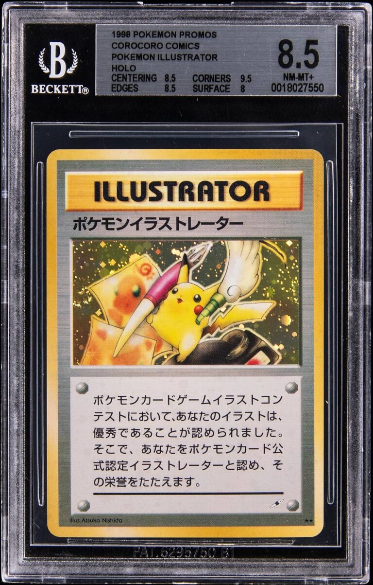Pikachu-Illustrator-Promo-Pokémon-Karte-Japan-CoroCoro-1998-BGS-8.5