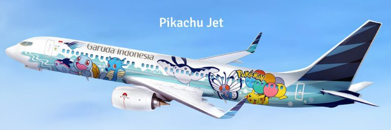 Pikachu-Indonesia-Journey-Indonesien-Jet-Flugzeug