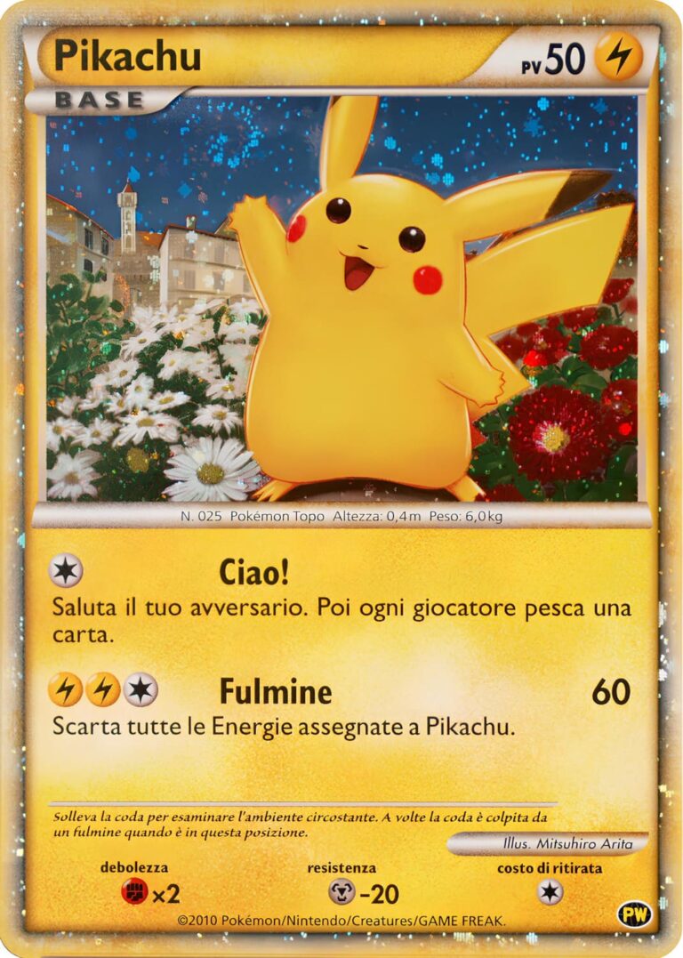 Pikachu-PW-World-Collection-2010-Italian-Pokémon-Karte