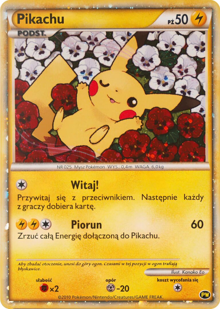 Pikachu-PW-World-Collection-2010-Polish-Polnisch-Pokémon-Karte