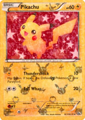 Pikachu-RC7-RC25-Legendary-Treasures-Radiant-Collection-Pokémon-Karte
