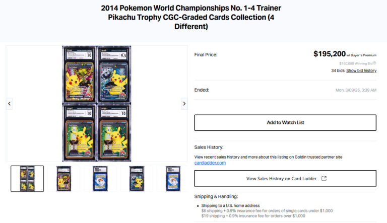 Pikachu-Trophy-No.1-2-3-4-Trainer-2014-World-Championships-Promo-Pokemon-Karten-Set-CGC-9.5-10-Wert-Preis-2026