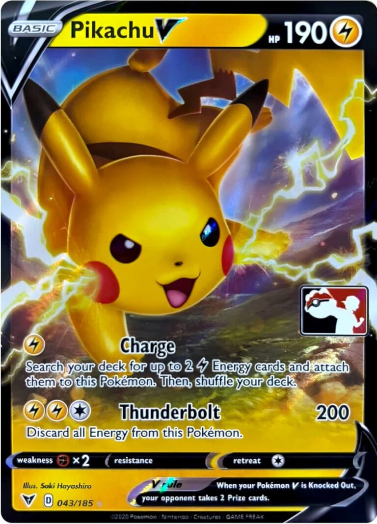 Rainbow Pikachu VMax 188/185 Secret Rare 2020 Pokemon Vivid Voltage Pack Fresh E