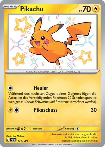 Pikachu_131-091_Shiny-Schillernd_Paldeas-Schicksale_Pokémon-Karte_Deutsch