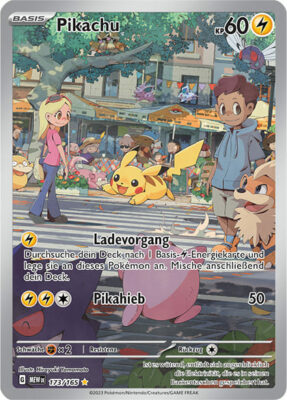 Pikachu_173-165_Pokémon-Karmesin-Purpur-151_Karte_Illustration-Rare_MEW-DE_Deutsch