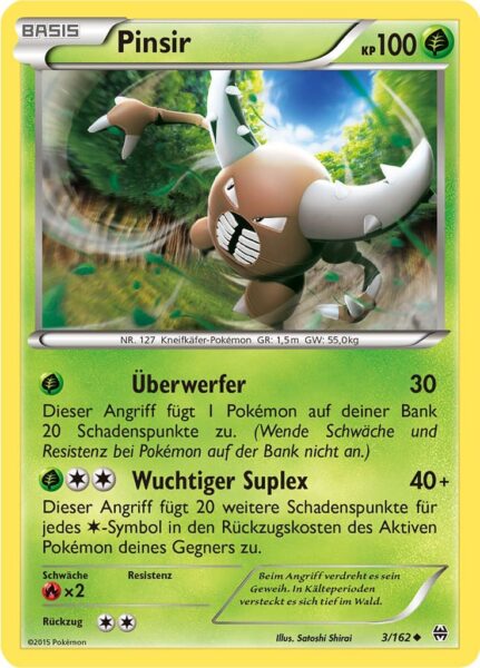Pinsir-3-162-XY-TURBOstart-Pokémon-Karte-Deutsch