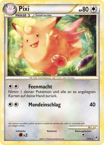 Pixi-1-95-Ruf-der-Legenden-Pokémon-Karte-Deutsch-TCG-Sammelkartenspiel